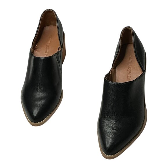 Cynthia Rowley Women's Chic Eddie Block Heeled ManMade Material Mules Size 9M - Picture 1 of 12